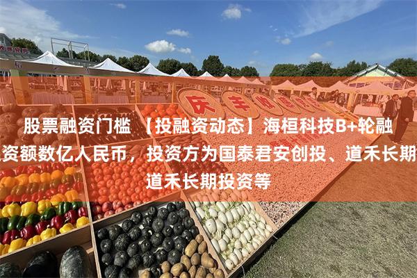 股票融资门槛 【投融资动态】海桓科技B+轮融资，融资额数亿人民币，投资方为国泰君安创投、道禾长期投资等