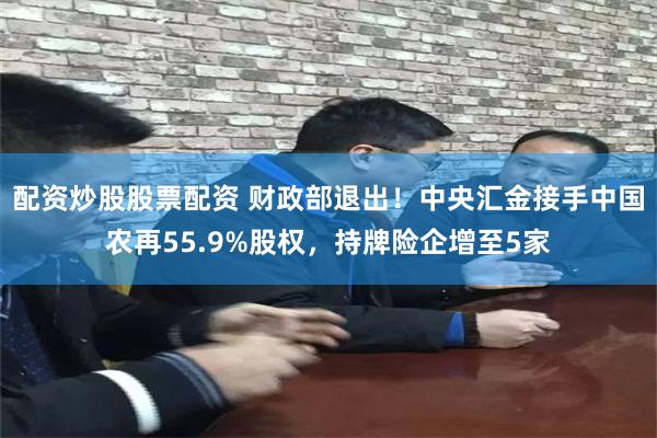 配资炒股股票配资 财政部退出!中央汇金接手中国农再55.9%股权,持牌险企增至5家