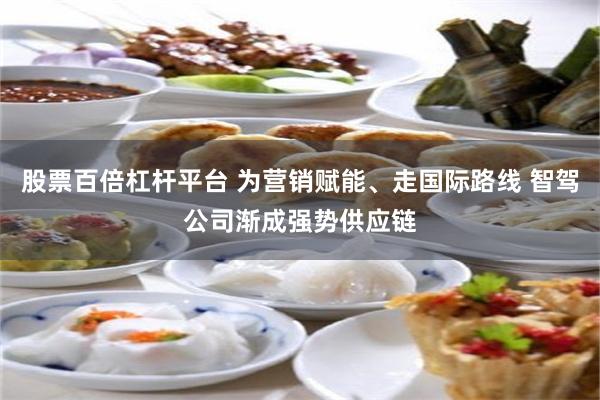 股票百倍杠杆平台 为营销赋能、走国际路线 智驾公司渐成强势供应链