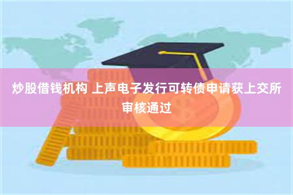 炒股借钱机构 上声电子发行可转债申请获上交所审核通过