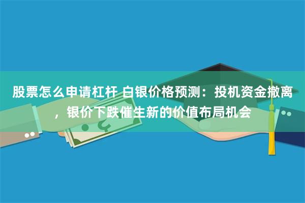 股票怎么申请杠杆 白银价格预测：投机资金撤离，银价下跌催生新的价值布局机会