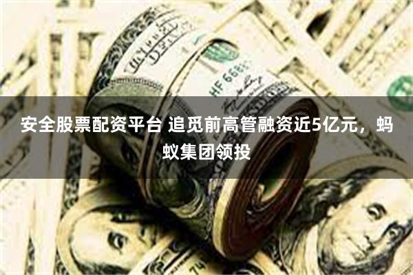 安全股票配资平台 追觅前高管融资近5亿元,蚂蚁集团领投
