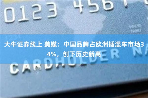 大牛证券线上 美媒：中国品牌占欧洲插混车市场34%，创下历史新高